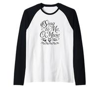 Sing to Me O Muse Lyre de poésie épique Grecque Manche Raglan