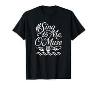 Sing to Me O Muse Lyre de poésie épique Grecque T-Shirt