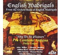 Sing We at Pleasure by English Madrigals (2009-02-24)