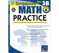 Singapore Math - Level 3B Math Practice Workbook for 4th Grade, Paperback, Ages 9-10 with Answer Key