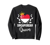 Singaporean Queen Singapore Flag Proud Singaporean Woman Sweatshirt