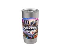 Singapour Asie du Sud-Est Péninsule malaise Gobelet isotherme en acier inoxydable double paroi