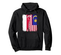 Singapour Malaisie Demi-Drapeau Singapour Patrimoine malaisien Sweat à Capuche