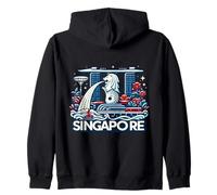 Singapour Marina Bay Sands Gardens by The Bay Merlion Statue Sweat à Capuche