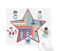 Singapour Tapis de souris Motif gratte-ciel Motif pois de Noël