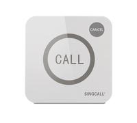 SINGCALL Bouton d'Appel d'Aide sans Fil Étanche APE520C avec Annulation | Système d'Appel pour Restaurant/Café/Fitness Bouton d'Urgence, Récepteur/Sirène, Appel Serveur, Infirmier, Personnel