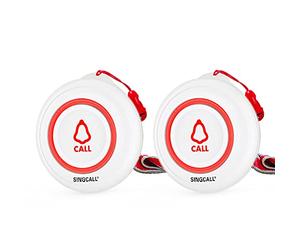 SINGCALL Bouton d'appel d'urgence SOS sans Fil pour Aide-Soignant pour Le système Téléavertisseur à Un Bouton (E57), il ne Peut Pas être utilisé Seul !!