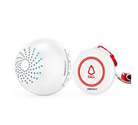 SINGCALL Système d'alarme sans Fil à Domicile Patients, Personnes âgées, Enfants, Femmes Enceinte Système D'Alarme 1 SOS Bouton D'Appel 1 Récepteurs pour Avertir des Soignants