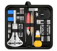 Singcci Kit de réparation de montre, 151 pièces, kit d'outils professionnels de remplacement de batterie de montre, outil de retrait de bracelet de montre avec étui de transport et instructions