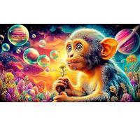 Singe 1000 pièces Jeu Stimulant Papier recyclé Puzzle pour Adultes Décoration Murale et Cadeaux 38x52cm/1000pcs