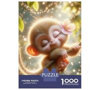 Singe 1000 Pièces Papier Résistant Singe Floating in Magical Starry Space Puzzle Adultes Puzzle Portable Soirée Jeux en Famille Stimulant Et Amusant Facile Ranger 70x50cm/1000pcs