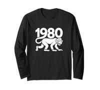 Singe 1980 - Art personnalisé de l'année du Zodiaque Chinois Manche Longue