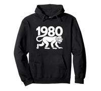 Singe 1980 - Art personnalisé de l'année du Zodiaque Chinois Sweat à Capuche