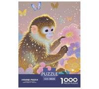 Singe à Nez doré Puzzles De 1000 Pièces pour Adultes Mignon Animals Classiques Jeu Éducatif Défi Jouet, Idée Cadeau 38x26cm/1000pcs