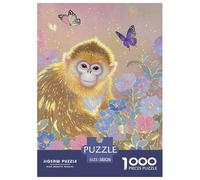Singe à Nez doré Puzzles De 1000 Pièces pour Toute La Famille Mignon Animals Classiques pour Jeux Et Activités Familiales Stimulantes, Idée Cadeau 38x26cm/1000pcs