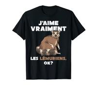 Singe Animal Madagascar J'Aime Vraiment Les Lémuriens T-Shirt