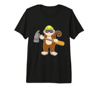 Singe Artisan Marteau Artisanat T-Shirt Haut de Gamme