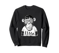 Singe avec Lunettes et théorie Amusante de l'évolution contraire Sweatshirt