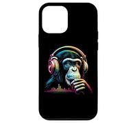 Singe Chimpanzé DJ avec Casque Musique EQ Monkey DJ Coque pour iPhone 12 mini