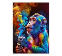 Singe Coloré 1000 Pièces Mini Puzzle pour Adultes | 70x50cm Carton, Décoration Maison, Coupe Précise, Cadeau Anniversaire, Détente Esprit