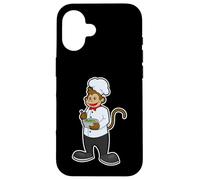 Singe Cuisiner Toque de Chef Bol Coque pour iPhone 16