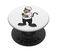 Singe Cuisinier Bol Cuisiner PopSockets PopGrip Adhésif