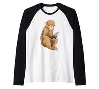 Singe Cuisinier Ramen Cuisiner Manche Raglan