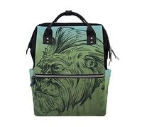 Singe D'Art Sac à Langer Sac à Dos Grande Capacité Multifonction Sac à Couches pour Voyage Maman Femme Papa