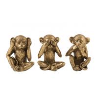 Singe de la sagesse doré 23 cm