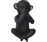 Singe De La Sagesse En Resine Version Parole - Noir/or - TENDANCE