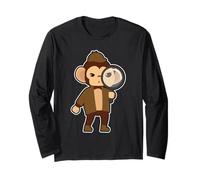 Singe Détective Loupe Manche Longue