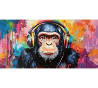 singe Diamond Painting, 5D Bricolage Broderie Diamant Painting Kit Complet couleur Diamond Painting Adulte Grand Format 70x140cm, Loisirs Créatifs Adultes Point de Croix Painting, Decoration Murale