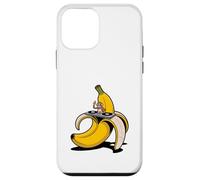 Singe DJ sur Banane - Motif de Musique Amusant pour Les Fans de Techno Coque pour iPhone 12 Mini