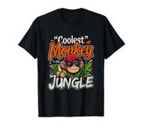 Singe drôle Qui Dit Le Singe Le Plus Cool dans la Jungle T-Shirt