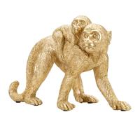 Singe En Résine Dorée 29,5x11,5x18,5 Cm