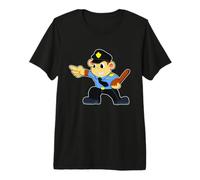 Singe Flic Matraque Police T-Shirt Haut de Gamme