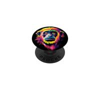 Singe Gibbon à Mains Blanches Monkey Lar Gibbons PopSockets PopGrip Adhésif