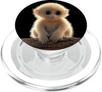 Singe Gibbon à Mains Blanches Monkey Lar Gibbons PopSockets PopGrip pour MagSafe