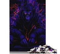 Singe Hacker Puzzles en Bois pour Adultes 300 Pièces Décoration Intérieure Jeu De Défi Familial Cadeaux d'anniversaire pour Jeux ÉduChatifs Stress Relief Toy 300pcs (40x28cm)