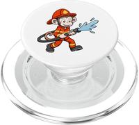 Singe héroïque Service de Sauvetage Pompier PopSockets PopGrip pour MagSafe