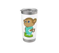 Singe Infirmière Porte-bloc Gobelet isotherme en acier inoxydable double paroi