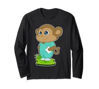 Singe Infirmière Porte-Bloc Manche Longue