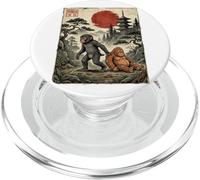 Singe Japonais Tire Gorilla Toy Vintage Ukiyo-e Art PopSockets PopGrip pour MagSafe