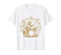 Singe jouant de la batterie Cadeaux drôles Singe Batteur T-Shirt