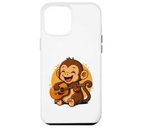 Singe Jouant de la Guitare Graphique Singe garçons Filles Amateurs de Guitare Coque pour iPhone 12 Pro Max