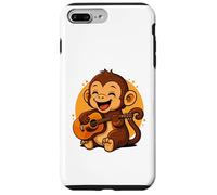 Singe Jouant de la Guitare Graphique Singe garçons Filles Amateurs de Guitare Coque pour iPhone 7 Plus/8 Plus