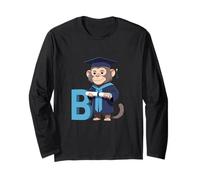 Singe Lettre B Motif Académique Manche Longue