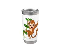 Singe Liane Jungle Gobelet isotherme en acier inoxydable double paroi