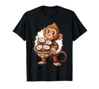 Singe noix de coco fruits art animal amateur de singe T-Shirt