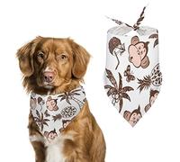 Singe pin Papillon Noix de Coco Chien Bandanas Triangle Chien Bavoirs Mignon Animal écharpe Foulard pour Petit Moyen Grand Animal de Compagnie